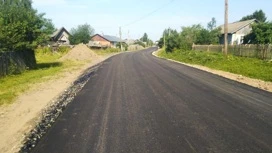 В деревне Вахутки Ивановской области отремонтировали дорогу на улице Центральной