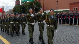 Юные тверитяне приняли участие в параде Воздушно-десантных войск на Красной площади в Москве