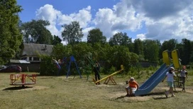 В селе Тименка Палехского района появилась новая детская площадка