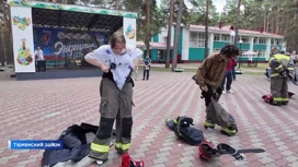 Специалисты тюменской Противопожарной службы проводят учебные тренировки в загородных лагерях