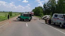 Два человека погибли в столкновении с украинским внедорожником под Канском