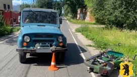 В Ярославле два подростка на мотоцикле попали в ДТП