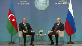 Путин и Алиев отметили позитивно развивающееся сотрудничество РФ и Азербайджана