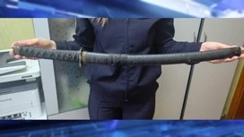 33 años novosibirsk robó una katana de un compañero de bebida después de beber