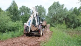 В Вавожском районе Удмуртии дожди размыли дорогу