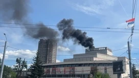 Во время пожара в театральном комплексе в Иванове пострадал мужчина