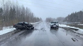 Пьяный водитель иномарки устроил аварию на трассе под Стрежевым