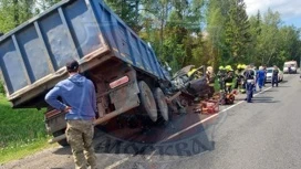 Водитель иномарки погиб в ДТП с самосвалом в Новой Москве