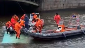 По факту падения автобуса в реку в Санкт-Петербурге возбуждено дело