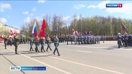 На главной площади Великого Новгорода прошел традиционный парад в честь Дня Великой Победы