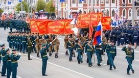 В торжественном шествии в честь Дня Победы в Йошкар-Оле приняли участие больше 1700 человек