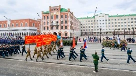 Глава Марий Эл принял участие в генеральной репетиции шествия в честь Дня Победы