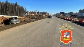 В Подмосковье автомобиль врезался в отбойник и вылетел на встречку, водитель погиб