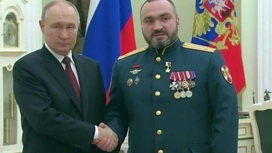 Our fellow countryman Marat Tibilov received the Hero of Russia star from the hands of the president.