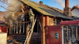 Частный дом сгорел в Тейкове