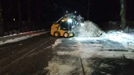 About 160 people cleared snow roads and sidewalks in Sochi