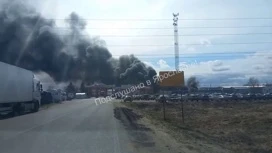 На крупном предприятии под Рыбинском вспыхнул пожар