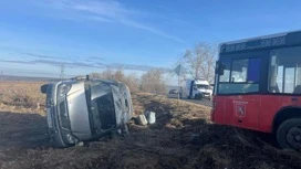 Во Владимирской области автобус столкнулся с легковым автомобилем, есть пострадавшие