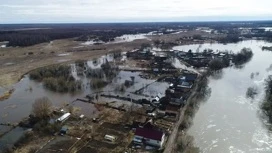 Вода отступила от части приусадебных участков в поселке Лух Ивановской области