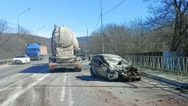 Регистратор запечатлел момент смертельного ДТП в Новороссийске