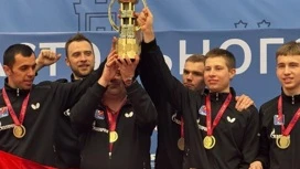 Оренбургская команда завоевала золото на чемпионата России-2024 по настольному теннису