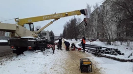 Перед началом ремонта дорог в Костроме специалисты приступили к перекладке сетей