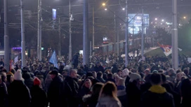 В Сербии протестующие студенты заблокировали движение на нескольких трассах