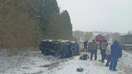 Kaluga bölgesinde bir minibüsle bir kazada, bir kişi öldü ve 8 yaralandı