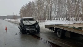 In an accident on the road in the Omsk region injured 6 people