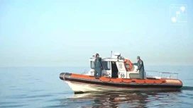 Divers surveyed the seabed in the waters of Sochi before the swimming season