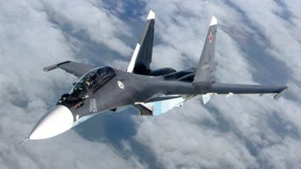 Veröffentlichte Aufnahme der Verhandlungen der Crew der Russischen su-30 über die heruntergekommenen MiG-29 APU