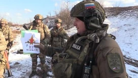 Soldiers of the Bars-11 detachment in Zaporozhye received letters from Moscow schoolchildren