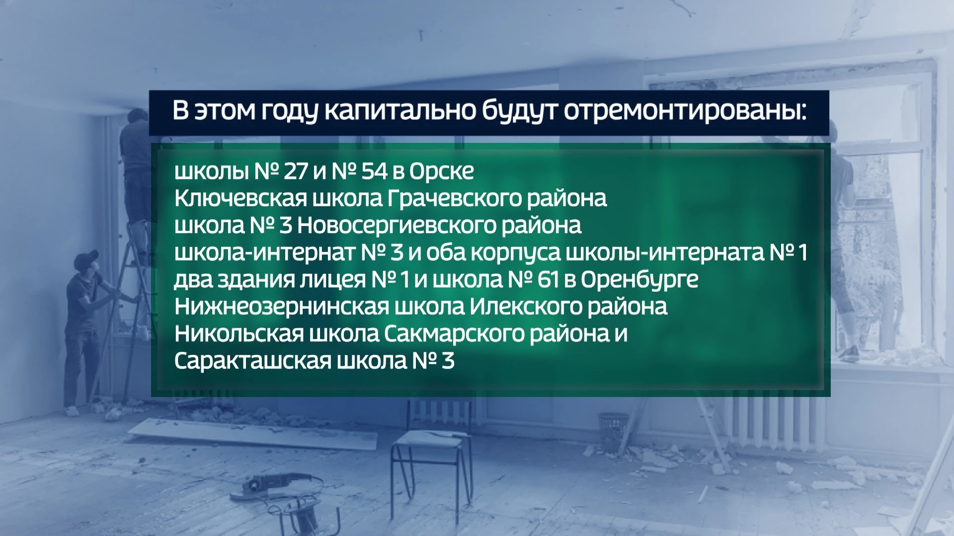 В Оренбуржье в этом году комплексно модернизируют 15 школ