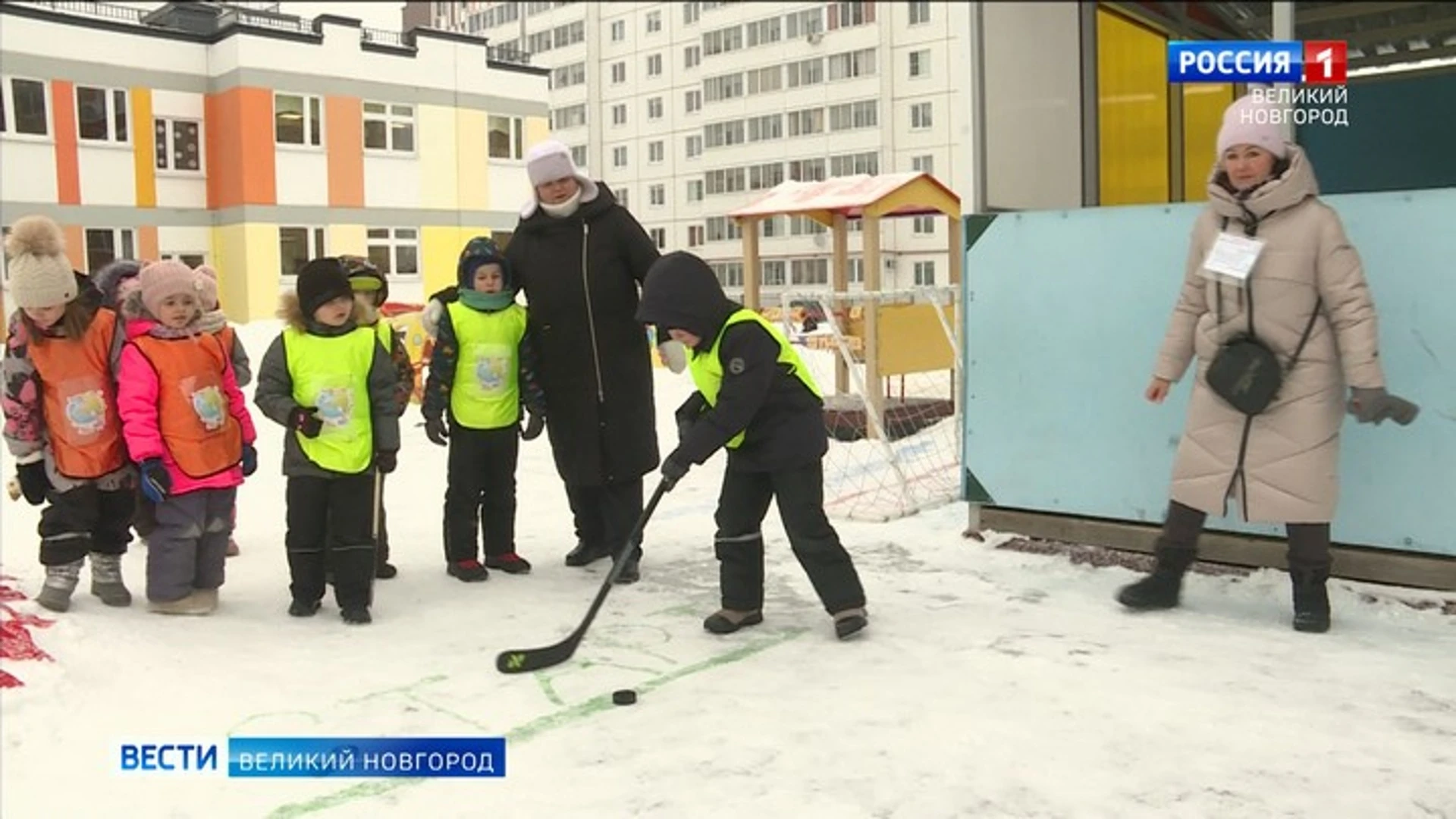 В Великом Новгороде прошли IX зимние городские олимпийские игры для малышей