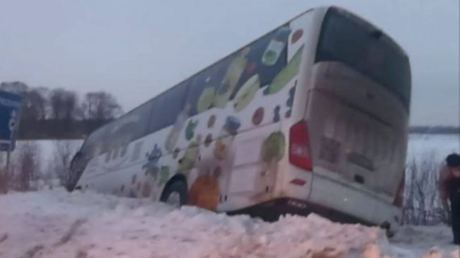 Женщина-водитель погибла, врезавшись в автобус в Подмосковье