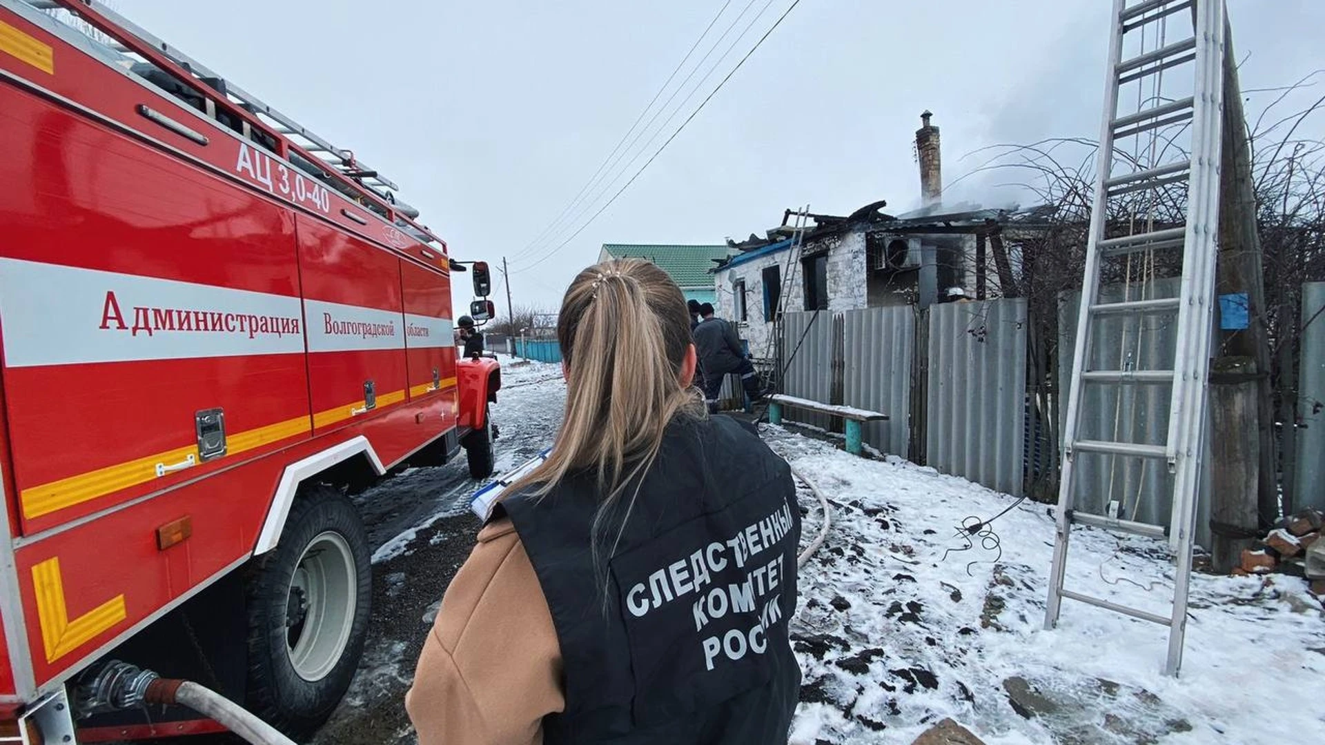 В пожаре под Волгоградом погиб малыш