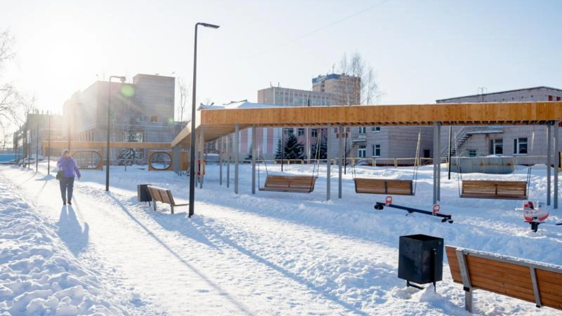 В Ижевске завершили благоустройство Школьного сквера