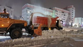 В Сыктывкаре за минувшие сутки вывезли более четырех тысяч кубометров снега