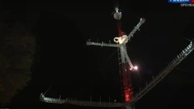 L'illumination festive décorera le telemast d'Orenburg le jour du Défenseur de la Patrie