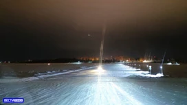 In mehreren Bezirken der Region Tomsk stieg die Tonnage an Eisübergängen