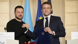 Macron genannt Zelensky legitimer Präsident der Ukraine