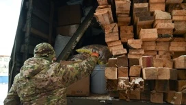 Жители, предприятия, школьники Калининского округа собрали очередной гуманитарный груз для бойцов СВО