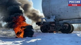 Na estação ferroviária Pskov bombeiros eliminaram o fogo condicional