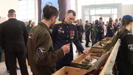 Héros d'hier exposition. Héros aujourd'hui" au Jour du Défenseur de la Patrie ouvert à Tyumen