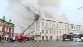 Горевшее здание военного госпиталя в Туле будет временно законсервировано