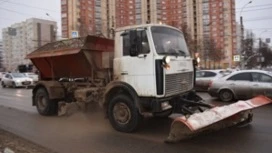 Почти 70 тонн песко-соляной смеси использовали для борьбы с гололедом минувшей ночью в Иванове