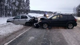 Женщина пострадала в ДТП на федеральной трассе в Удмуртии