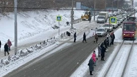 В Ижевске начался ремонт ﻿пешеходного моста через улицу Карла Маркса