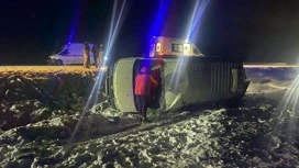 A minibus with passengers overturned in Kuban.