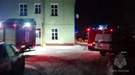 Firefighters were extinguishing a two-story house in the Lipetsk region on Monday evening.